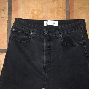 Reformation black jeans